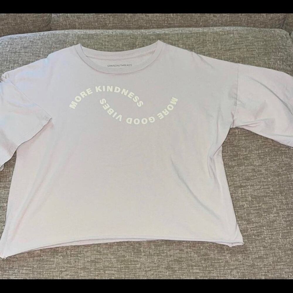 Grayson Threads More Kindness Crop Bohemian Graphic T-Shirt Size Medium